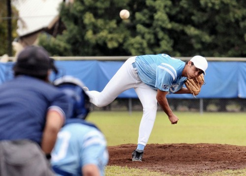 rnm-090219_0001 Kealakehe's starting pitcher Dorian Rivera got the win for the Waveriders.