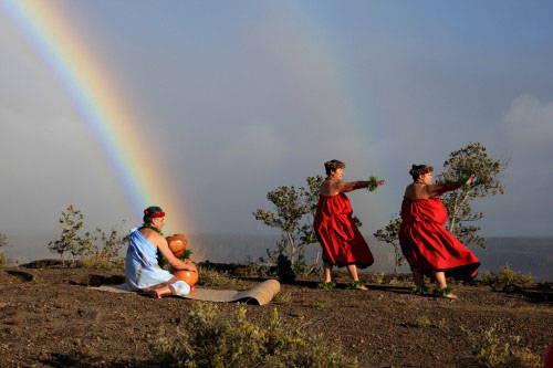 aia-la-o-pele-there-is-pele The park provides Native Hawaiians a sanctuary for reclaiming ancient feelings of place. The heartfelt expression of chant and dance on the volcano helps reconcile Hawai`i’s past with her future and reminds us that the culture of Hawai`i is very much alive. Photography by David Boyle.