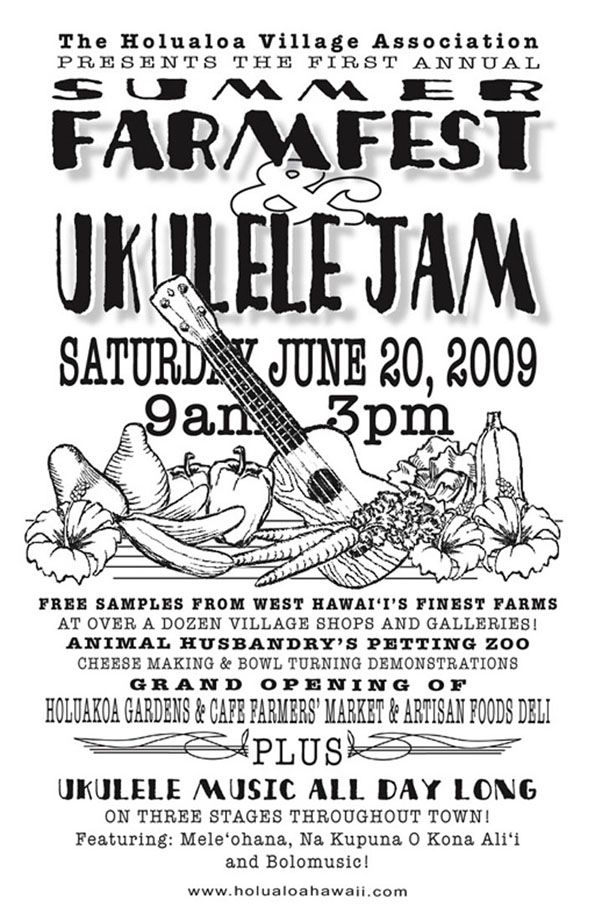 Holualoa Farmfest & Ukulele Jam set for Saturday