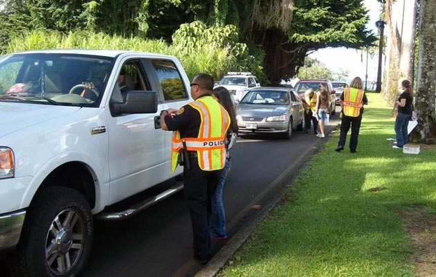 Big Isle police are informing motorists that police will be conducting DUI checkpoints throughout the Big Island in anticipation of the upcoming Labor Day holiday. The effort is part of a national and statewide campaign called "Drunk Driving: Over the Limit. Under Arrest." Sergeant Kelly Ka'aumoana-Matsumoto, head of the Traffic Services Section, said police are reminding motorist of the consequences of impaired driving.  