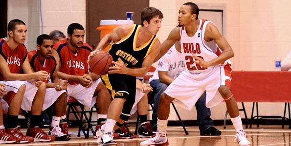 The University of Hawaii at Hilo beat Gustavus Adolphus College 69-50 to end their pre-conference season with a 4-game winning streak.

Both the Vulcans and Golden Gusties are 6-4.

Justin Smith led the Vulcans with a 15-point, 10-rebound performance. Bryan Ngo added 14 points and Andrew Gipson had 10.