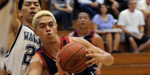 The Keaau Cougars and the Waiakea Warriors met in a battle for first place  Saturday (Jan 30).