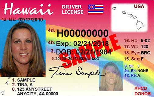 The County of Hawaii announced today that beginning Monday, February 1, 2010, all State of Hawaii driverâ€™s licenses will be issued with a new design.

The last design change took place in January of 2005.