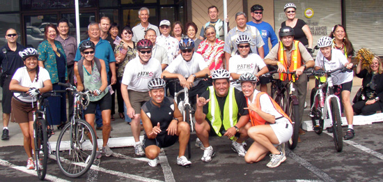 On your bike, Mayor Kenoi!