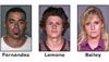 Three adults were arrested for drug offenses at a Kamuela home Monday afternoon (July 26).

At 4:35 p.m., investigators from the Area II Vice Section served a search warrant at a Kamamalu Street home, where they recovered approximately 220 grams (7 Â¾ ounces) of crystal methamphetamine, 0.5 grams of powdered cocaine, 87 grams of dried marijuana, zip packets and digital scales.