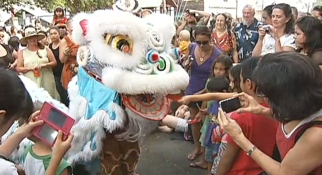 The Ninth Annual Hilo Chinese New Year Festival was celebrated Saturday (Feb 12) in downtown Hilo as the community welcomed the Year of the Rabbit.