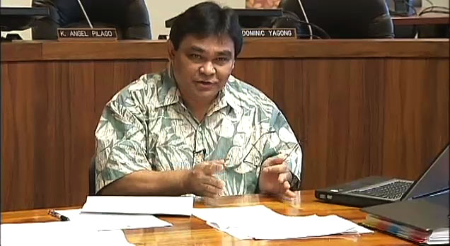 Hawaii County Council Chair Dominic Yagong held a press conference Friday (March 18) to discuss the the budget submitted by Mayor Billy Kenoi.