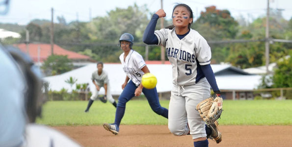 The Waiakea Warriors defeated the visiting Kamehameha-Hawaii Warriors 11-3.