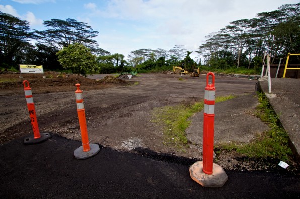 Keaau Transfer Station The back lot of the Keaau Transfer Station has been graded cleared of the recycle centers and bins as renovation work is done. Photos by Baron Sekiya | Hawaii 24/7