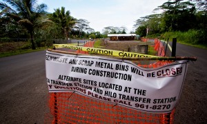 Keaau Transfer Station Work continues on improvements to the Keaau Transfer Station.
