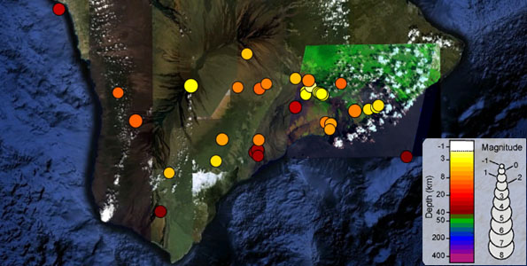 seismic-activity-t Seismic activity on the Big Island. Click on image to open in Google Earth application.