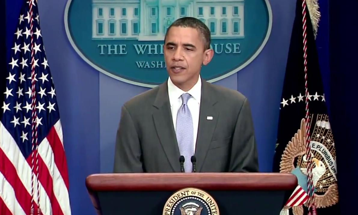 President Obama's press briefing regarding an agreement to extend the nation's debit limit Sunday (July 31).