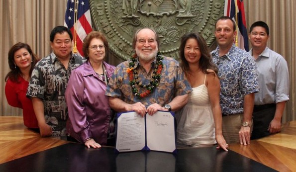 20120706_gov-healthcare-bill Governor Neil Abercrombie enacts SB2779 authorizing the establishment of aging and disability resource center sites in each county. Photo courtesy of the Office of the Governor.