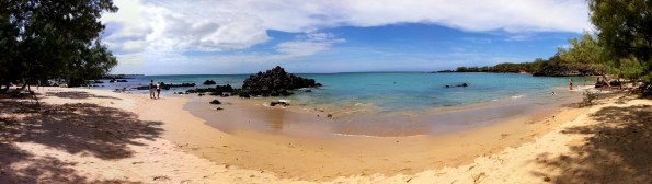 20120928_waialea-beach Panoramic composite photo of Waialea Beach (Beach 69) in South Kohala. Photography by Baron Sekiya | Hawaii 24/7