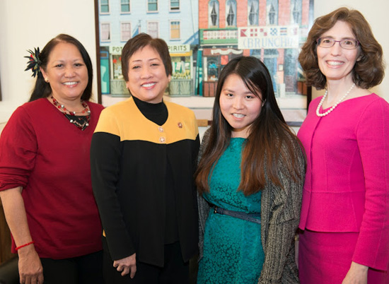 From left: Margaret K. Masunaga (HI), Rep. Colleen Hanabusa (HI), Colette Masunaga, Linda Klein (GA) (Photo special to Hawaii 24/7)