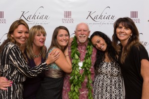 Parker School faculty with headmaster, Carl Sturges, at the school’s annual financial aid fundraiser on March 5, 2016 known as Kahiau.