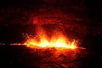 A closer look at the northern spatter source, which spanned roughly 30 meters (100 feet) of the lake margin. Photo taken Thursday, May 26, 2016 courtesy of USGS/HVO