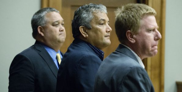 Mayor Billy Kenoi nods to jurors after receiving a not guilty verdict from the jury completing his trial Tuesday (Nov 1) in Hilo's Circuit Court. Photo by Hollyn Johnson/ Hawaii Tribune-Herald