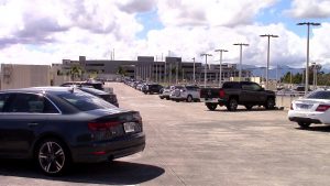 Daniel K. Inouye International Airport in Honolulu Overseas Parking Garage Lot D. Hawaii 24/7 File Photo.
