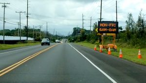 Keeau-Pahoa Road (Highway 130) contraflow trial to begin April 30, 2018. Photography by Baron Sekiya | Hawaii 24/7