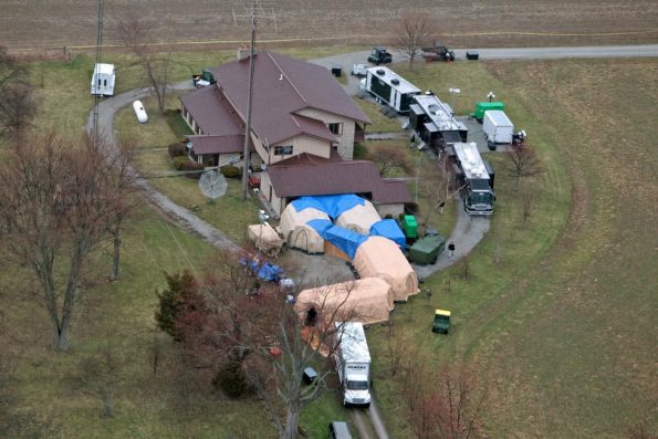 The FBI took possession of 7,000 artifacts from Don Miller's farm in Waldron, Indiana, during a painstaking, six-day recovery operation in 2014. FBI Photo