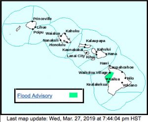 Weather advisory map via National Weather Service/NOAA