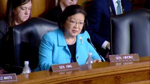 Senator Mazie K. Hirono questions Interior Secretary Nominee David Bernhardt about the future home of Hawaiian Volcano Observatory.