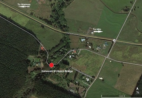 Kahawaili‘ili‘i Gulch Bridge map